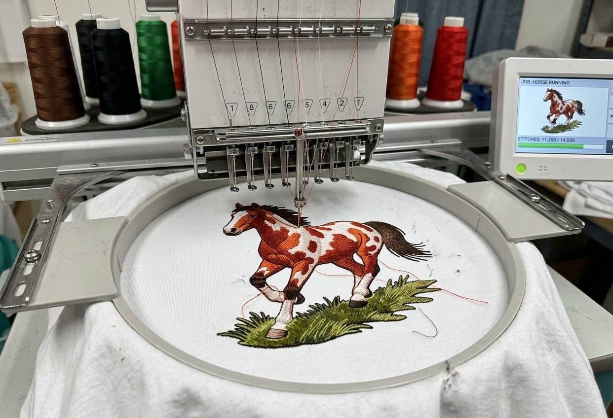 Running Horse Embroidery